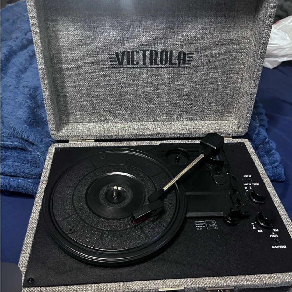 Victrola Gray Turntable